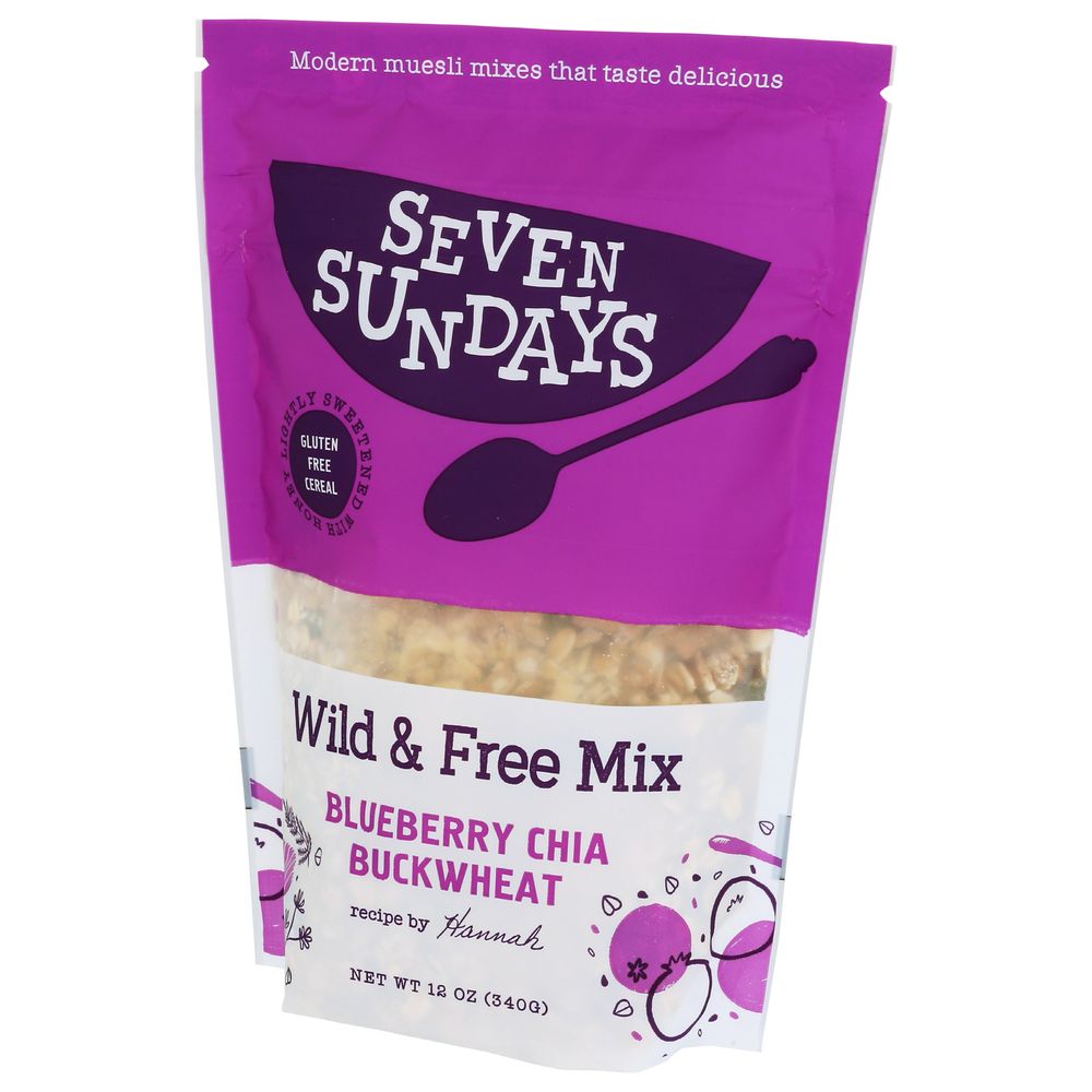 Seven Sundays Blueberry Chia Buckwheat Muesli, 12 Ounce -- 6 Per Case