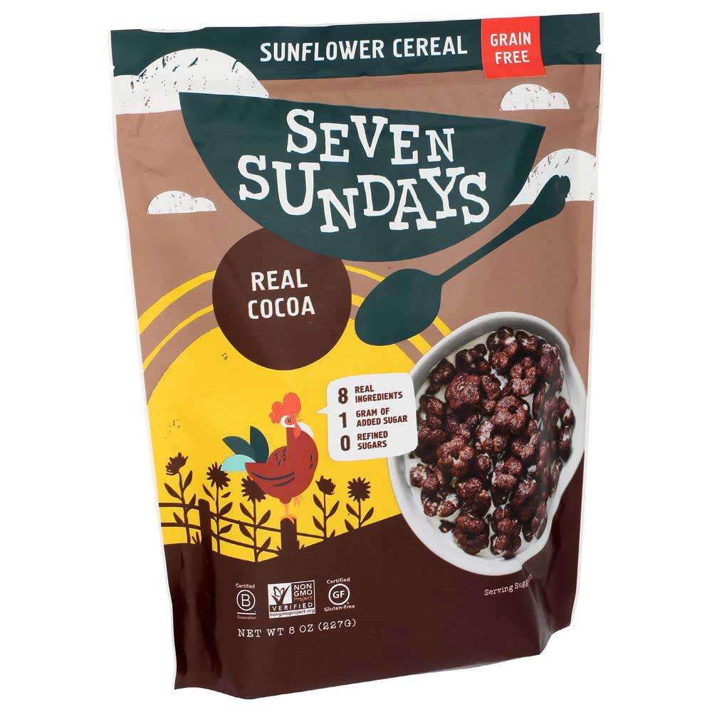 Seven Sundays Real Cocoa Grain Free Sunflower Cereal, 8 Ounce -- 6 Per Case