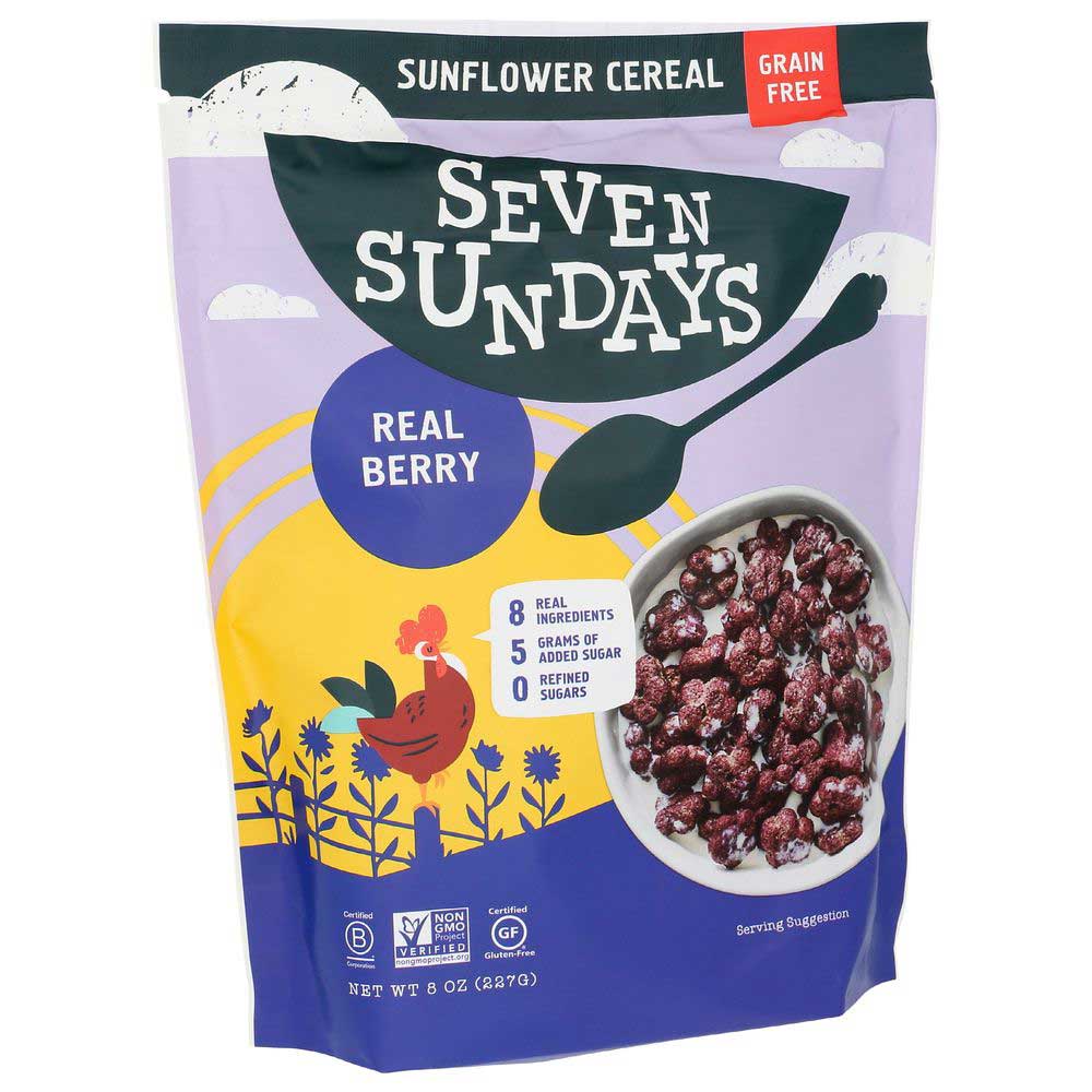 Seven Sundays Real Berry Grain Free Sunflower Cereal, 8 Ounce -- 6 Per Case