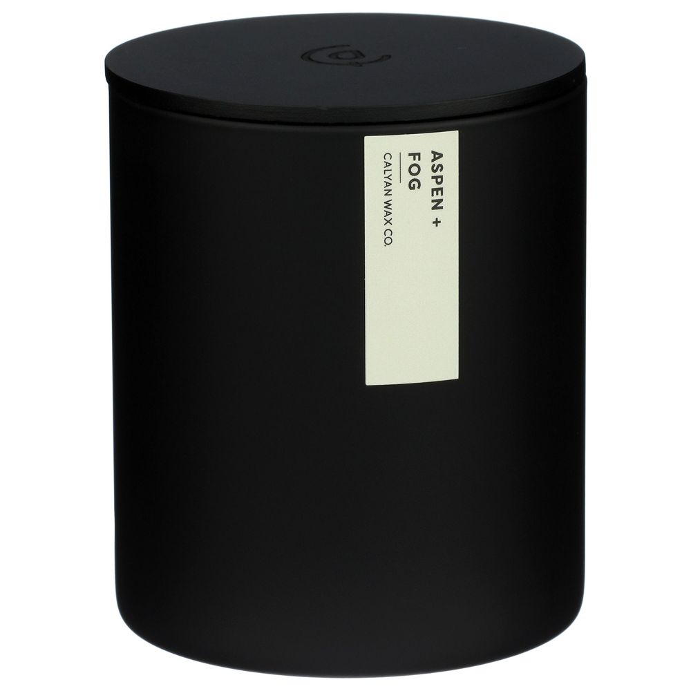 Calyan Wax Aspen Fog Matte Black Tumbler Soy Candle, 10.2 Ounce -- 6 Per Case