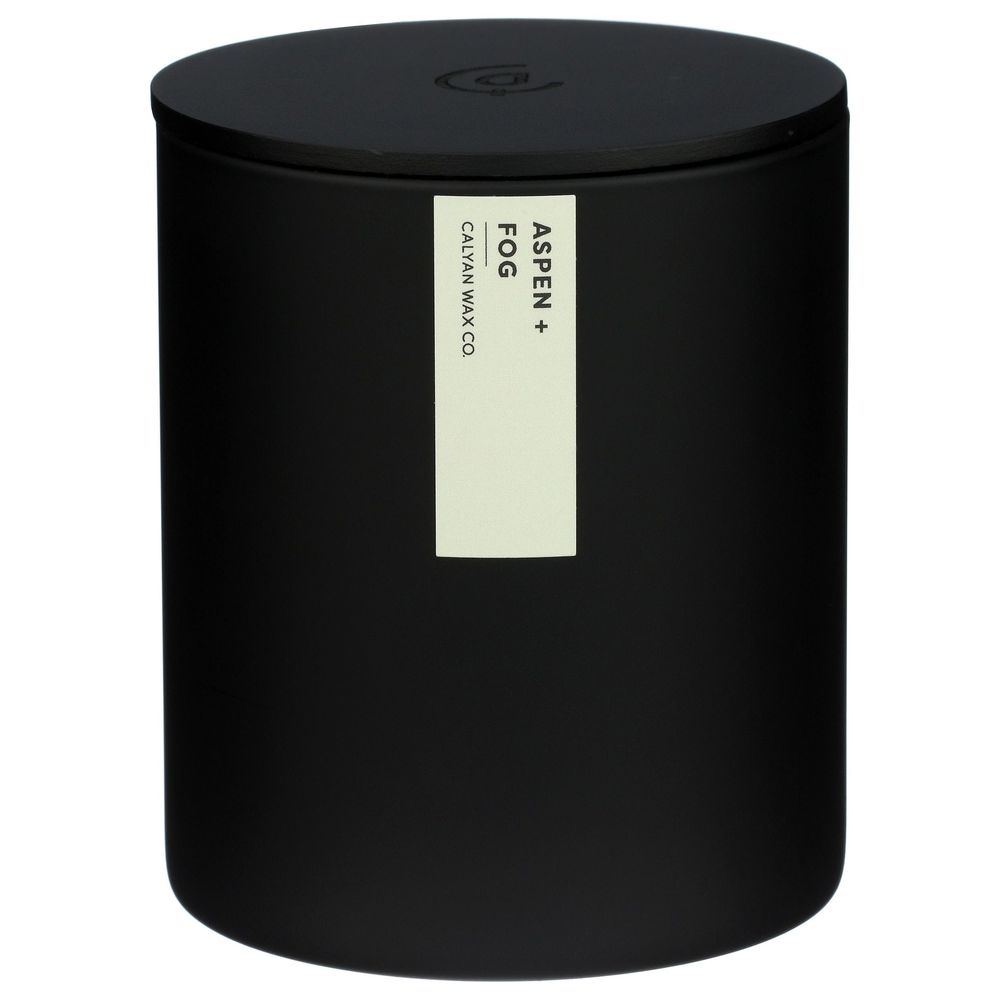 Calyan Wax Aspen Fog Matte Black Tumbler Soy Candle, 10.2 Ounce -- 6 Per Case