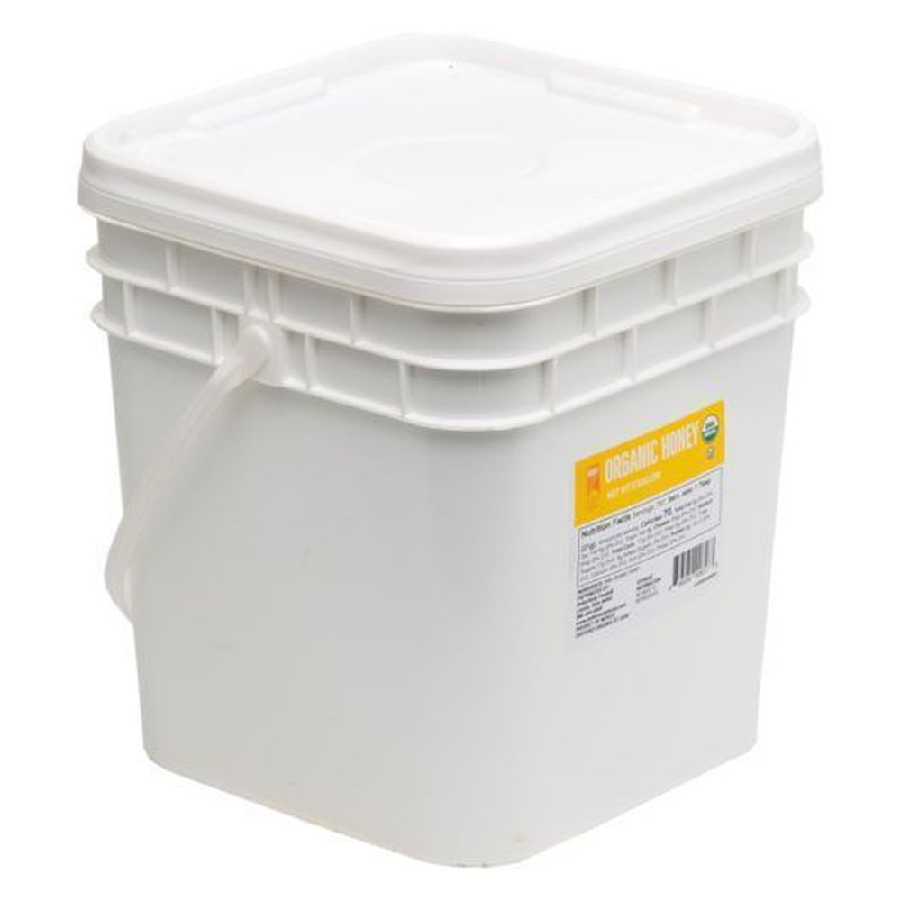 Betterbody Foods Organic Raw Honey, Bulk, 3 Gallon