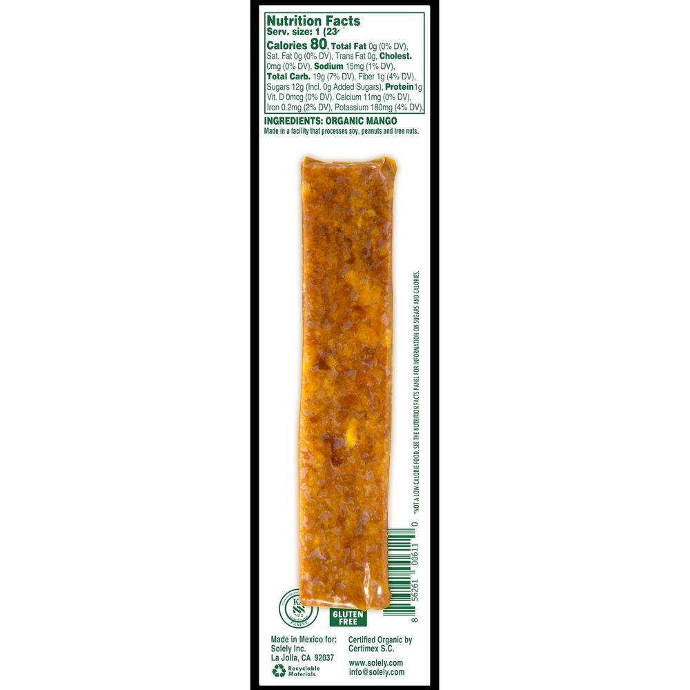 Solely Mango Fruit Jerky, 0.8 Ounce -- 72 Per Case