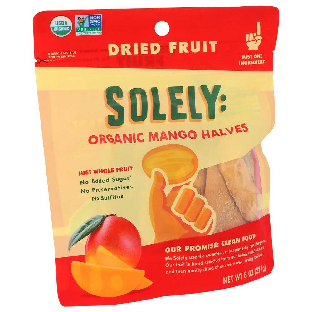 Solely Organic Dried Mango Halves, 8 Ounce -- 6 Per Case