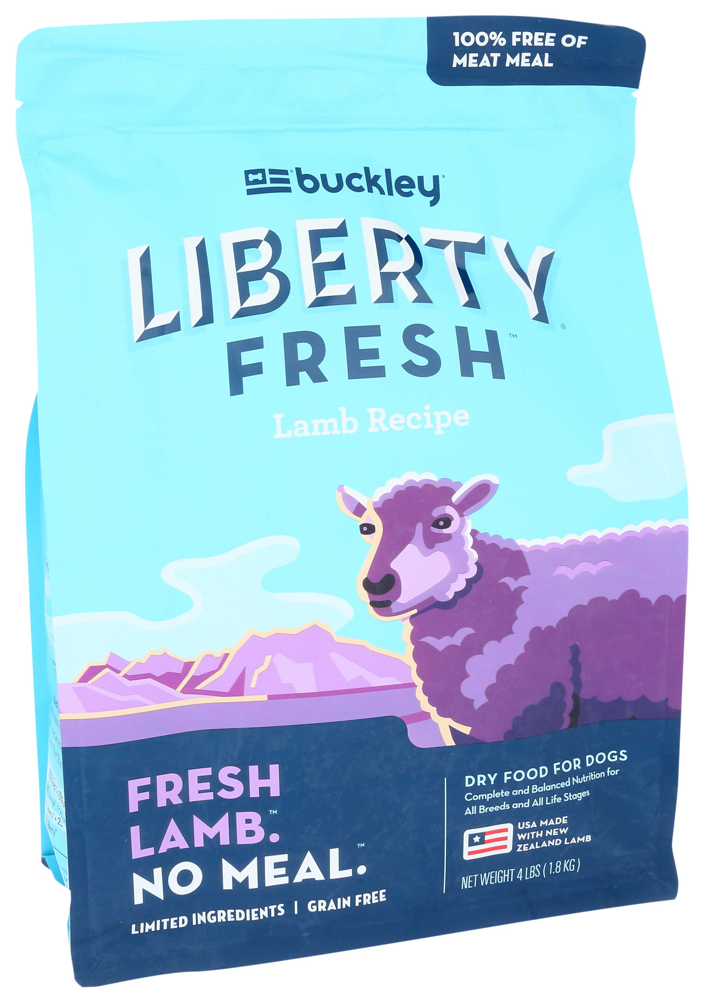 Buckley liberty cheap dog food