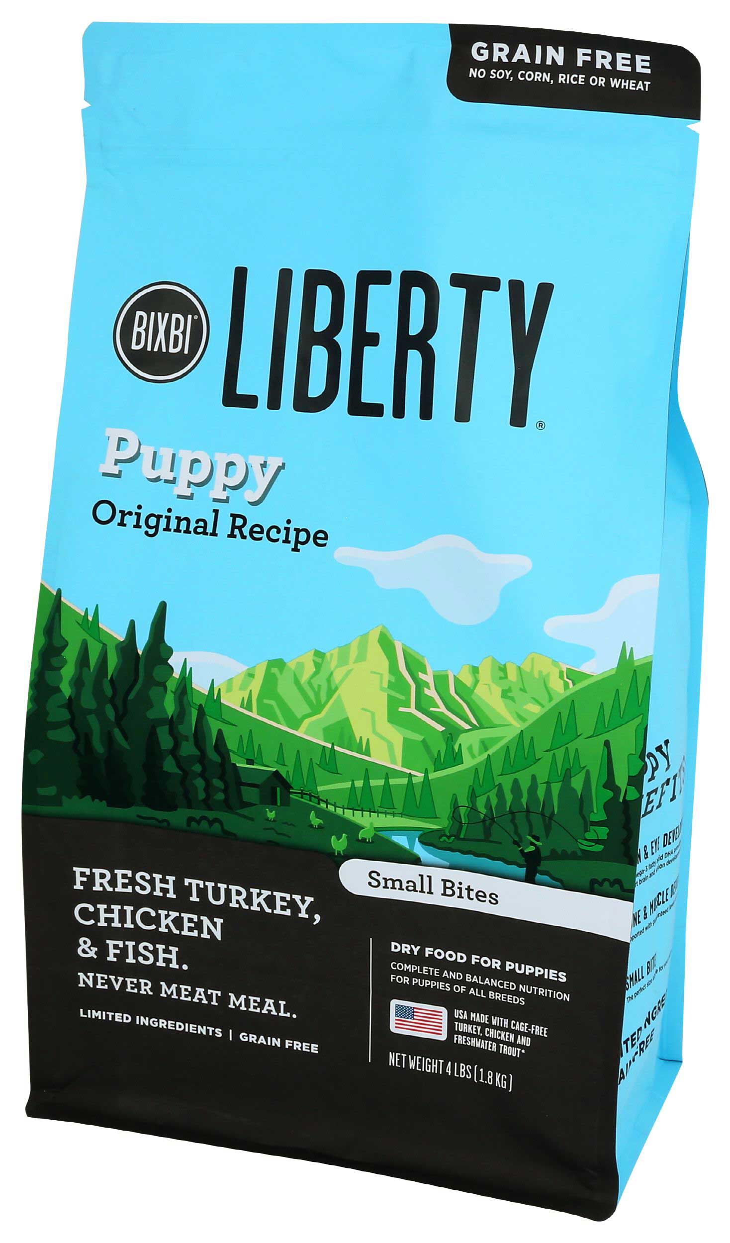 Liberty Puppy Original Recipe Turkey Chicken And Fish Dry Dog Food, 4 Pound -- 6 Per Case