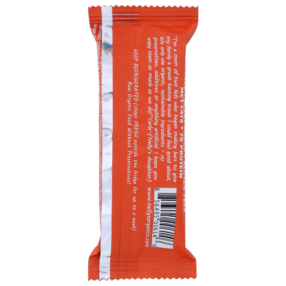 Nelly's Organics Chocolate Peanut Butter And Coconut Bar, 1.6 Ounce -- 9 Per Case