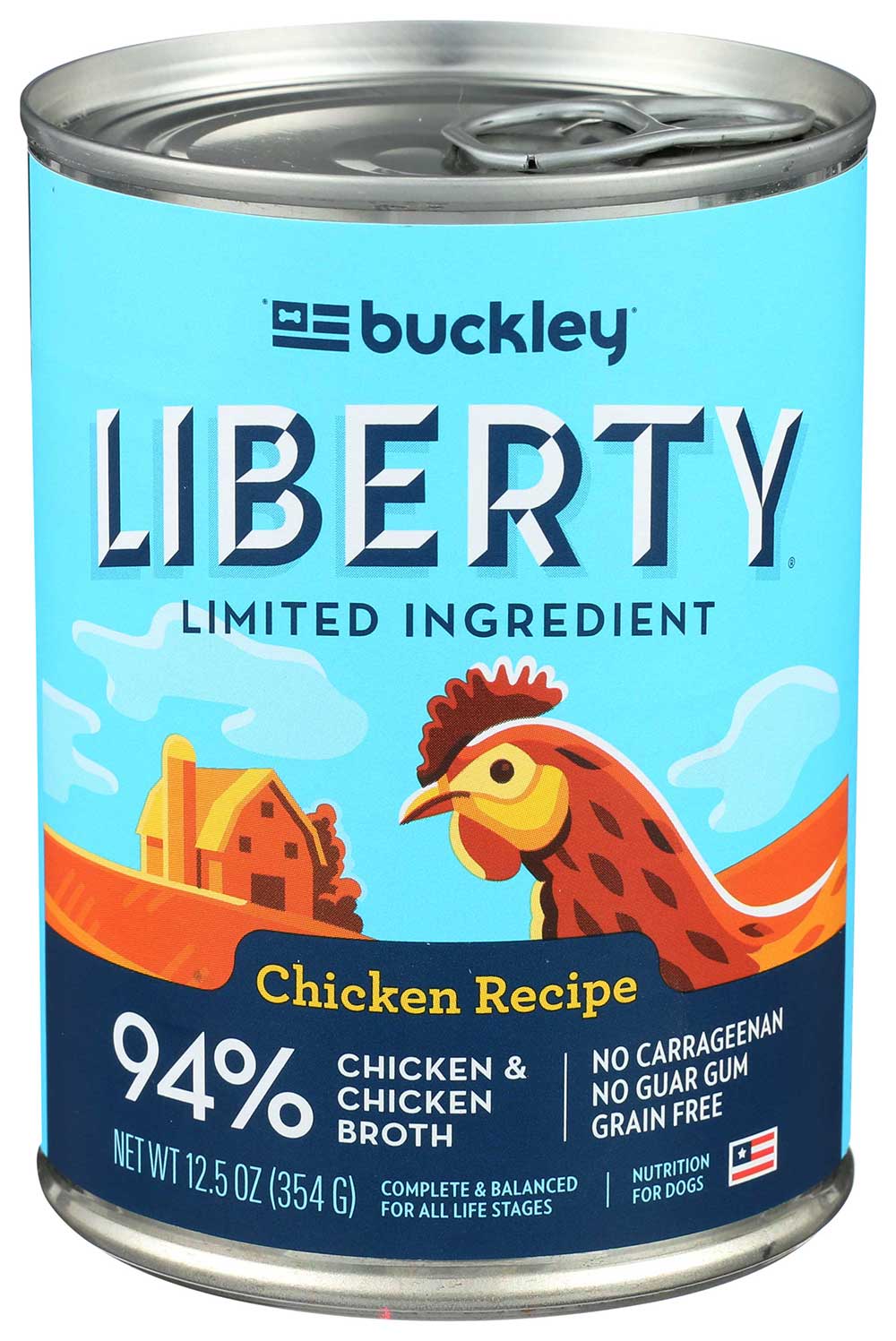 Buckley Liberty Chicken Recipe Canned Wet Dog Food, 12.5 Ounce -- 12 Per Case