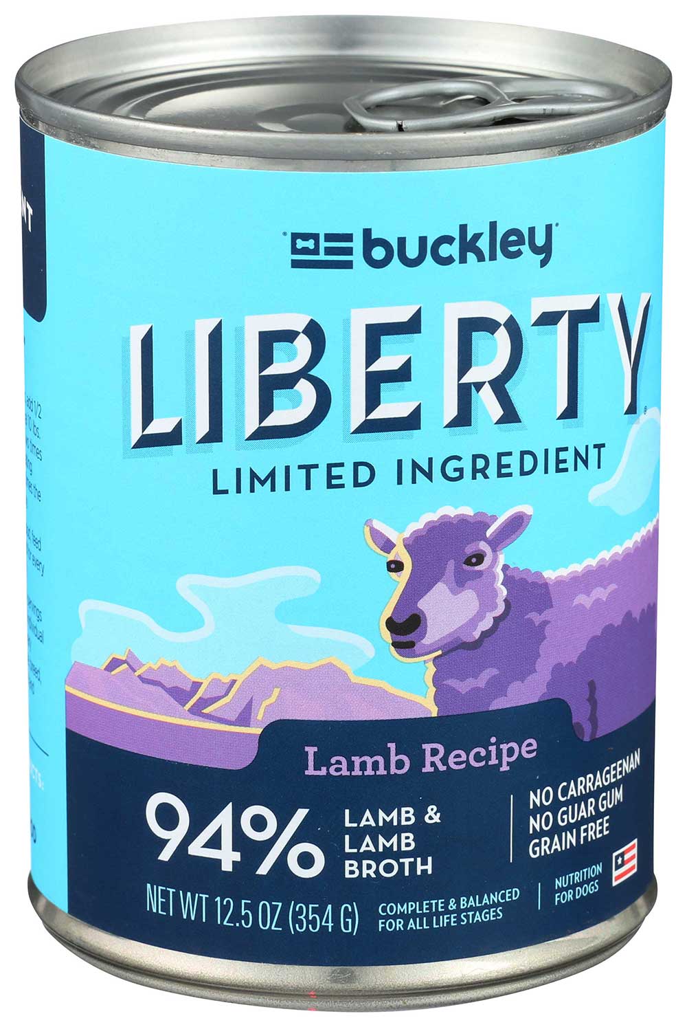 Buckley Liberty Lamb Recipe Canned Wet Dog Food 12.5 Ounce 12 per case