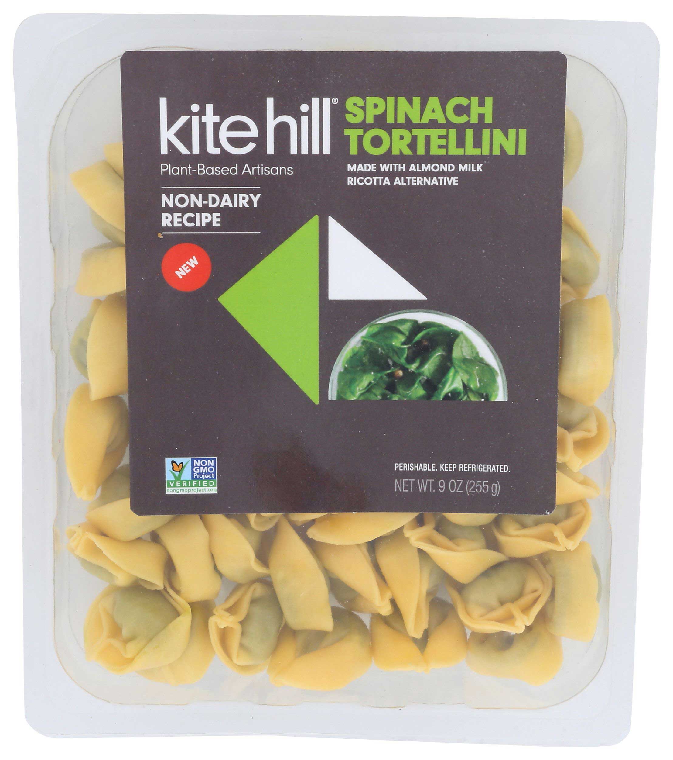 Kite Hill Spinach Ricotta Tortellini, 9 Ounce -- 6 per case