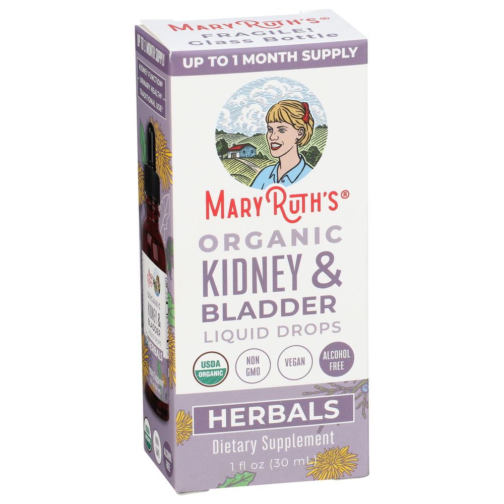 Mary Ruth's Organic Herbal Blend Kidney And Bladder Liquid Drops, 1 Fluid Ounce