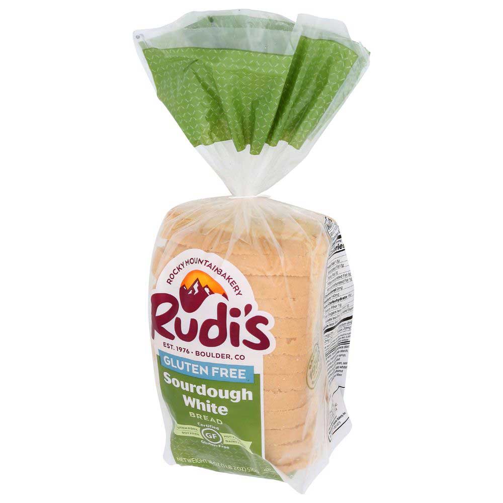 Rudi's Gluten Free Sourdough White Bread, 18 Ounce -- 8 Per Case