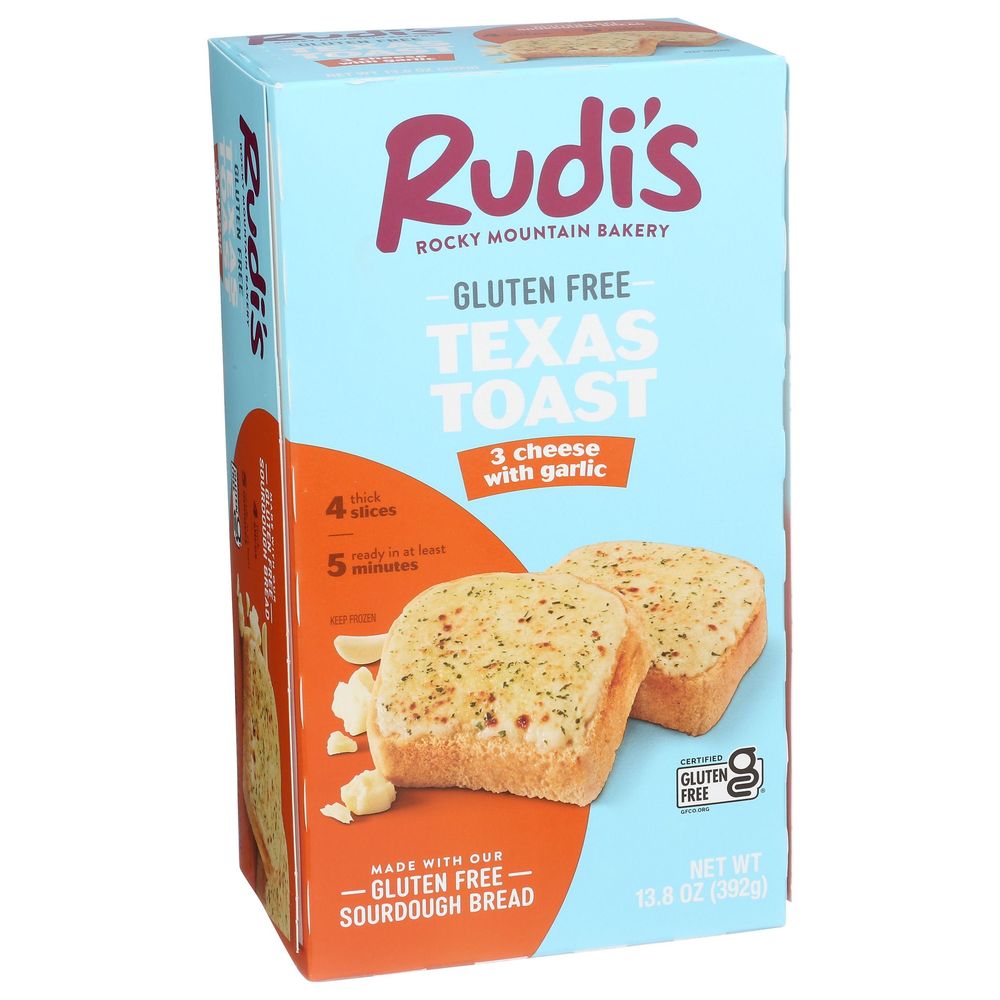 Rudis Bakery 3 Cheese With Garlic Texas Toast, 13.8 Ounce -- 6 Per Case