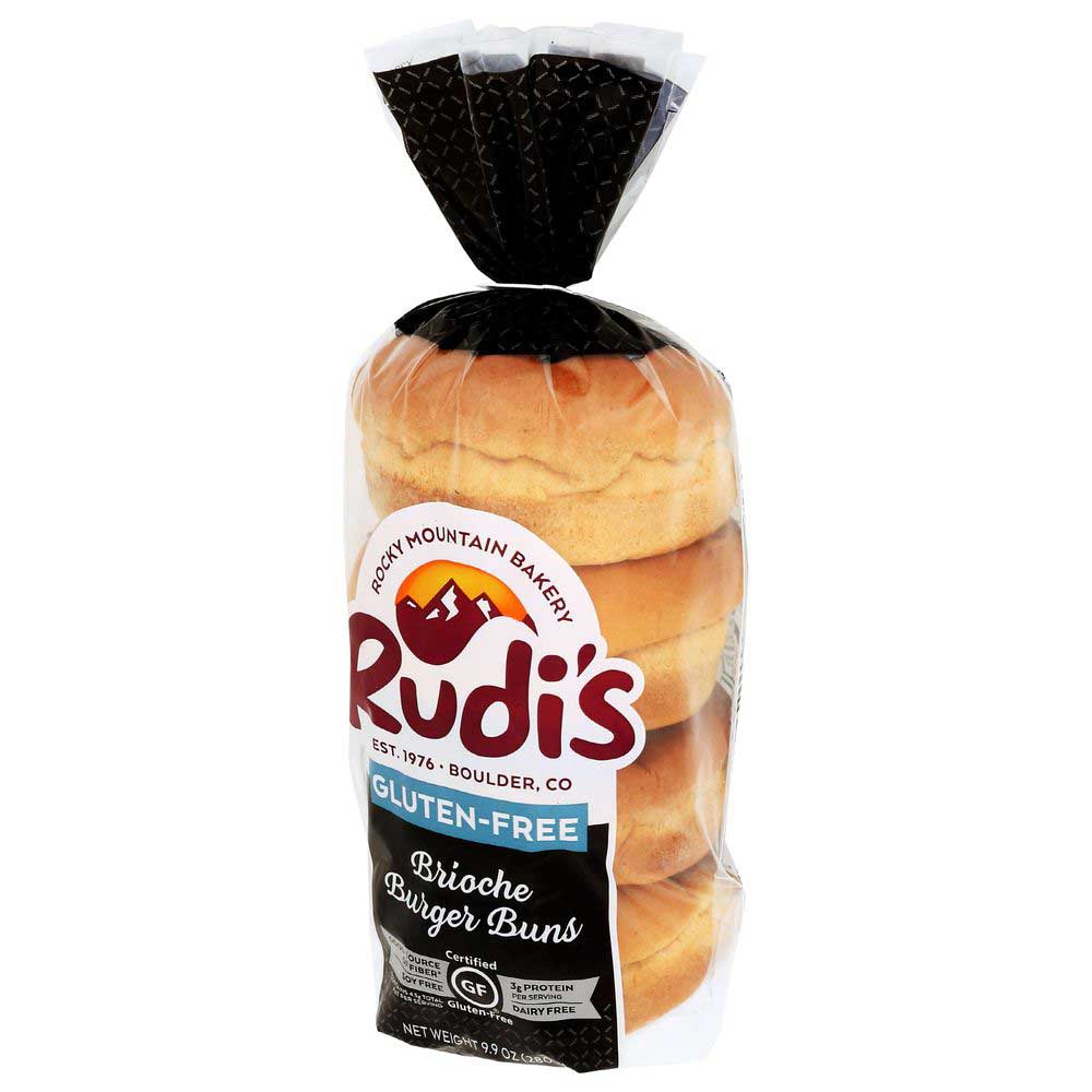 Rudi's Gluten Free Brioche Burger Bun, 9.9 Ounce -- 8 Per Case