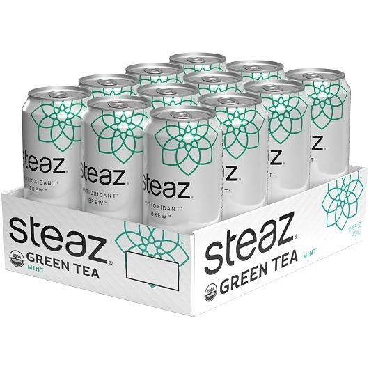 Steaz Organic Mint Iced Tea, 16 Fluid Ounce -- 12 Per Case