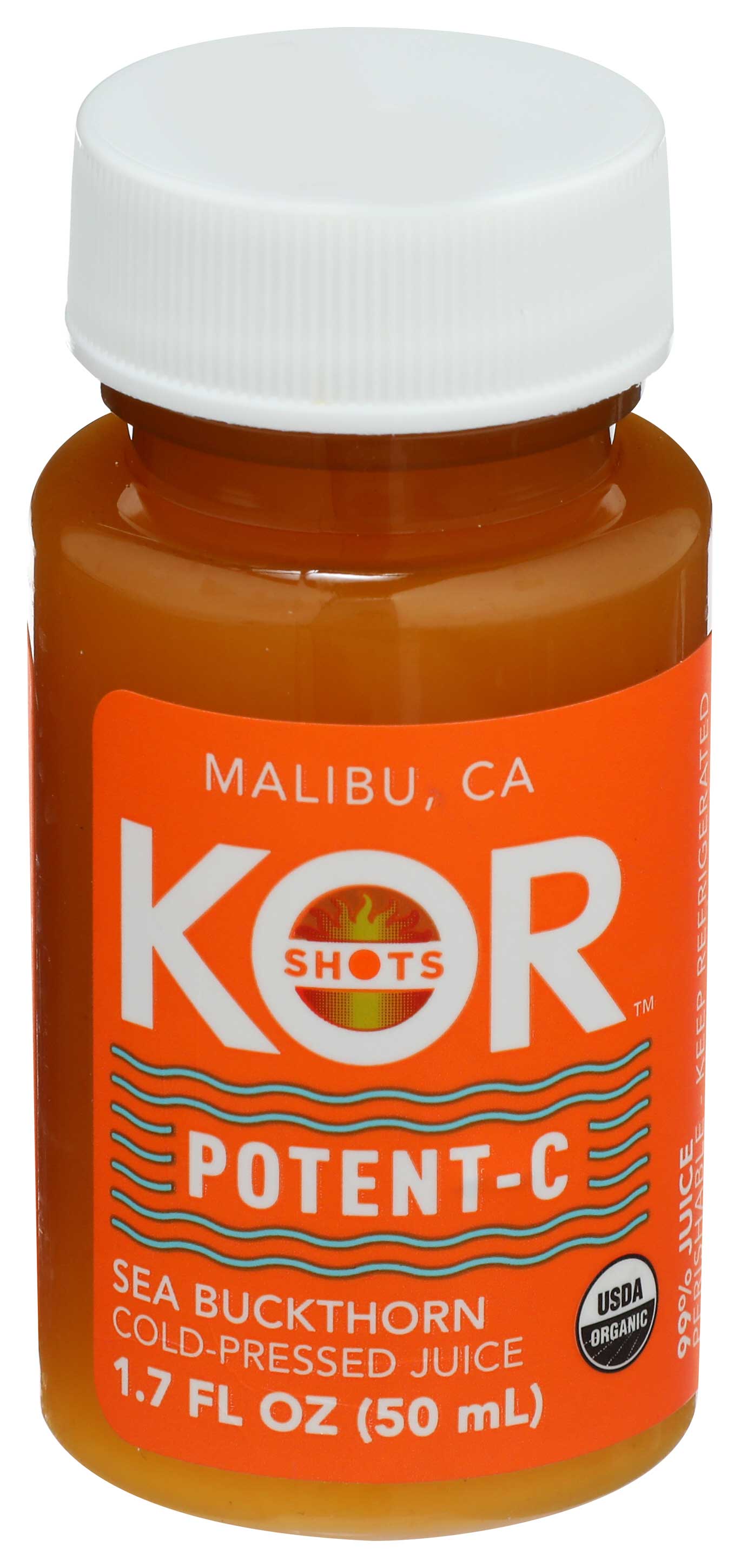 Kor Shots Organic Potent-c Shot, 1.7 Fluid Ounce -- 12 Per Case