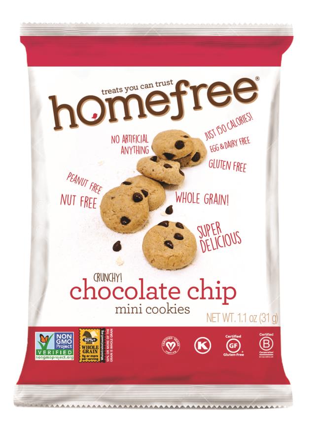 Homefree Gluten Free 3 Flavor Mini Cookies -- 30 Per Case