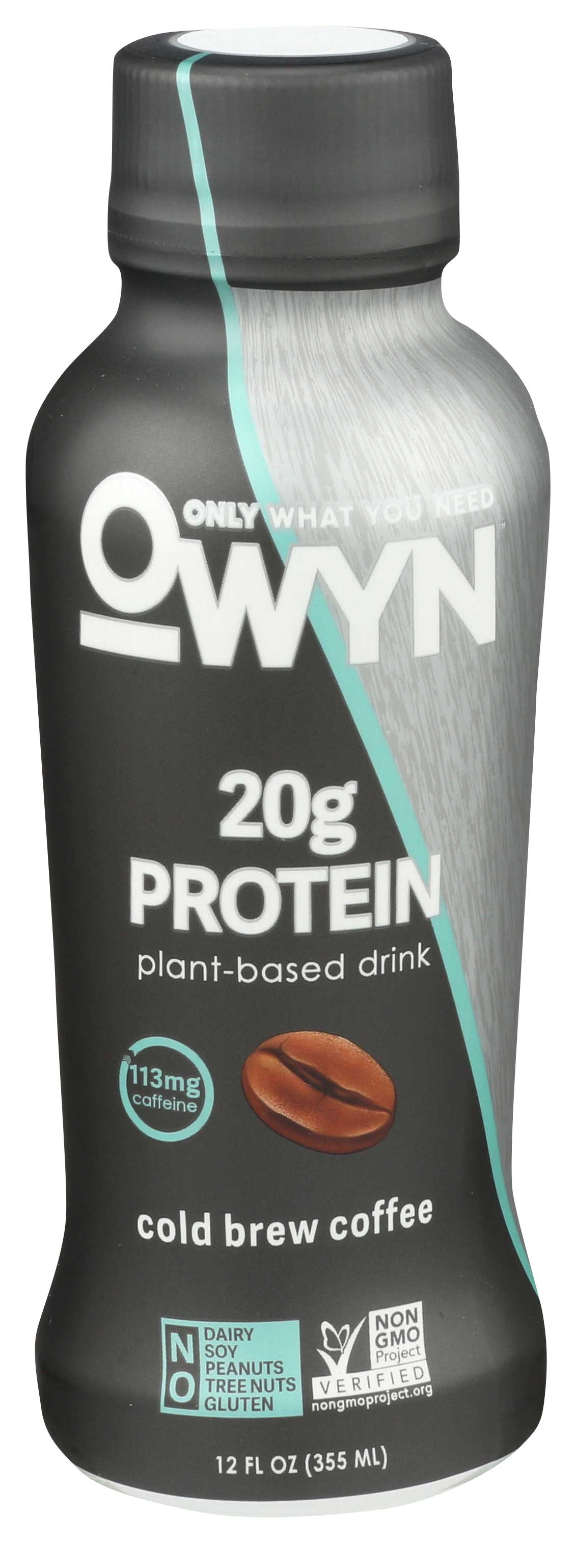 Owyn Cold Brew Coffee Plant Based Protein Shake, 12 Fluid Ounce -- 12 Per Case