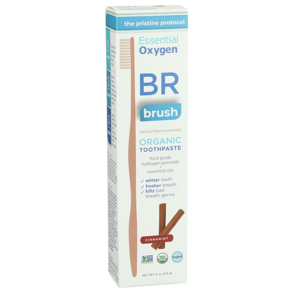 Essential Oxygen Organic Cinnamint Toothpaste, 4 Ounce