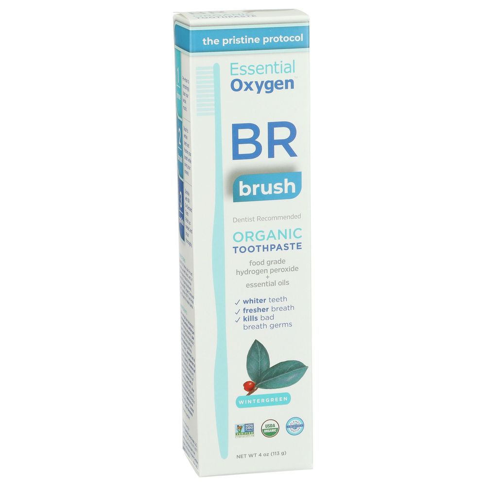 Essential Oxygen Organic Wintergreen Toothpaste, 4 Ounce