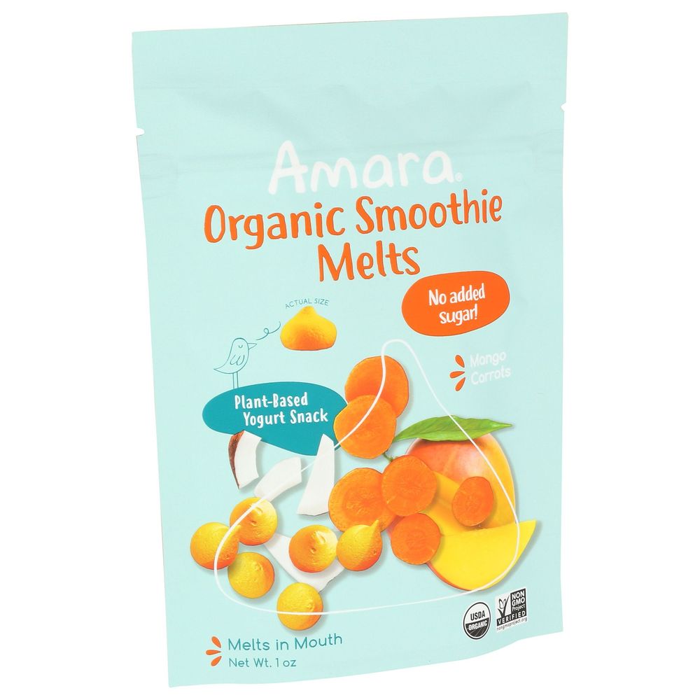 Amara Organic Mango Carrots Smoothie Melts, 1 Ounce -- 6 Per Case