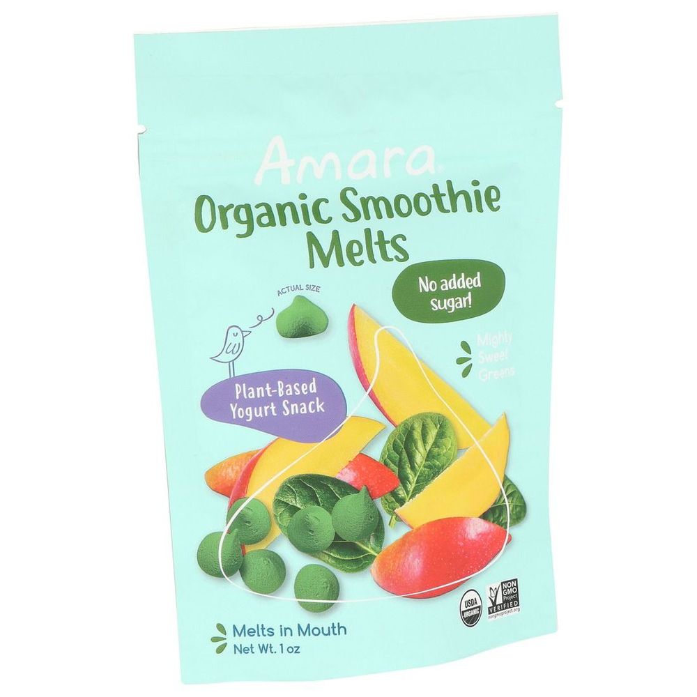 Amara Organic Mighty Sweet Greens Smoothie Melts, 1 Ounce -- 6 Per Case