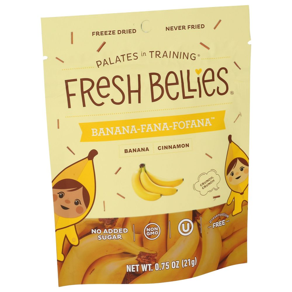 Fresh Bellies Banana-fana-fofanna Freeze Dried Banana Cinnamon Snacks, 0.75 Ounce Pouch -- 6 Per Case