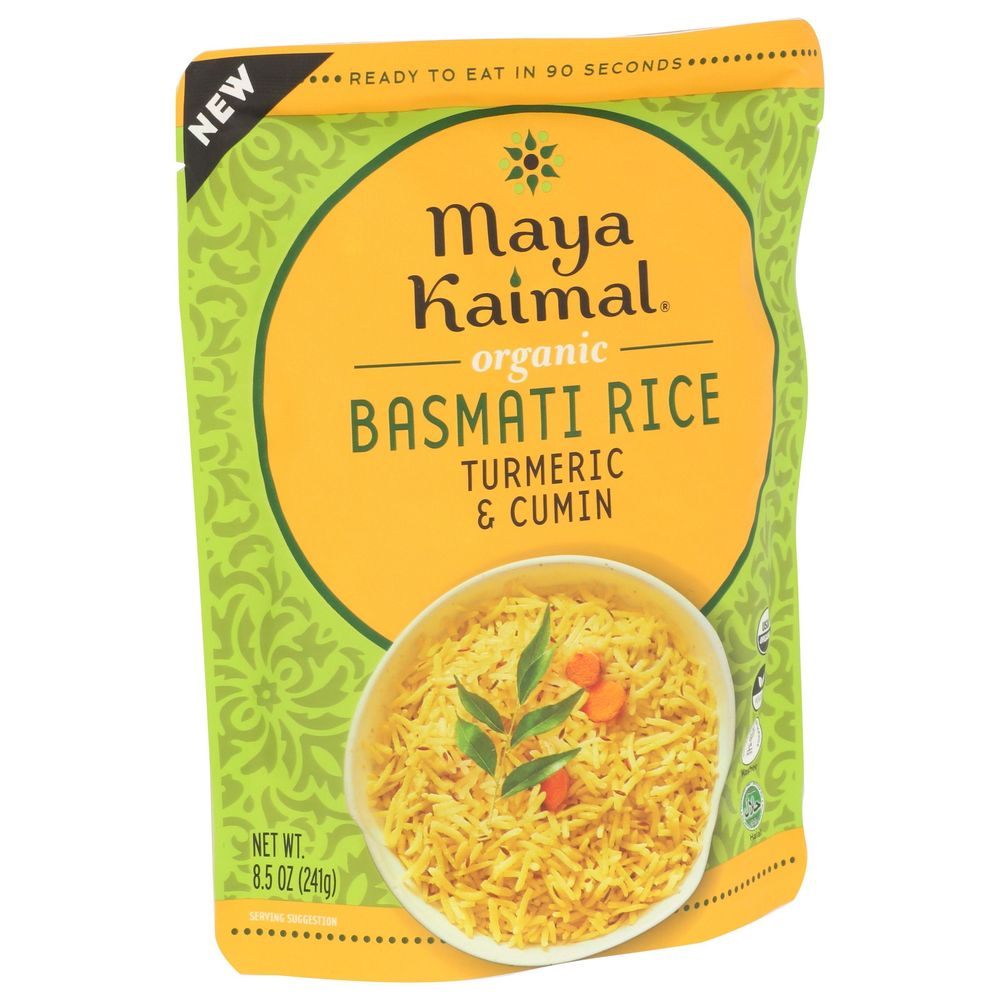 Maya Kaimal Organic Turmeric And Cumin Basmati Rice, 8.5 Ounce -- 6 Per Case