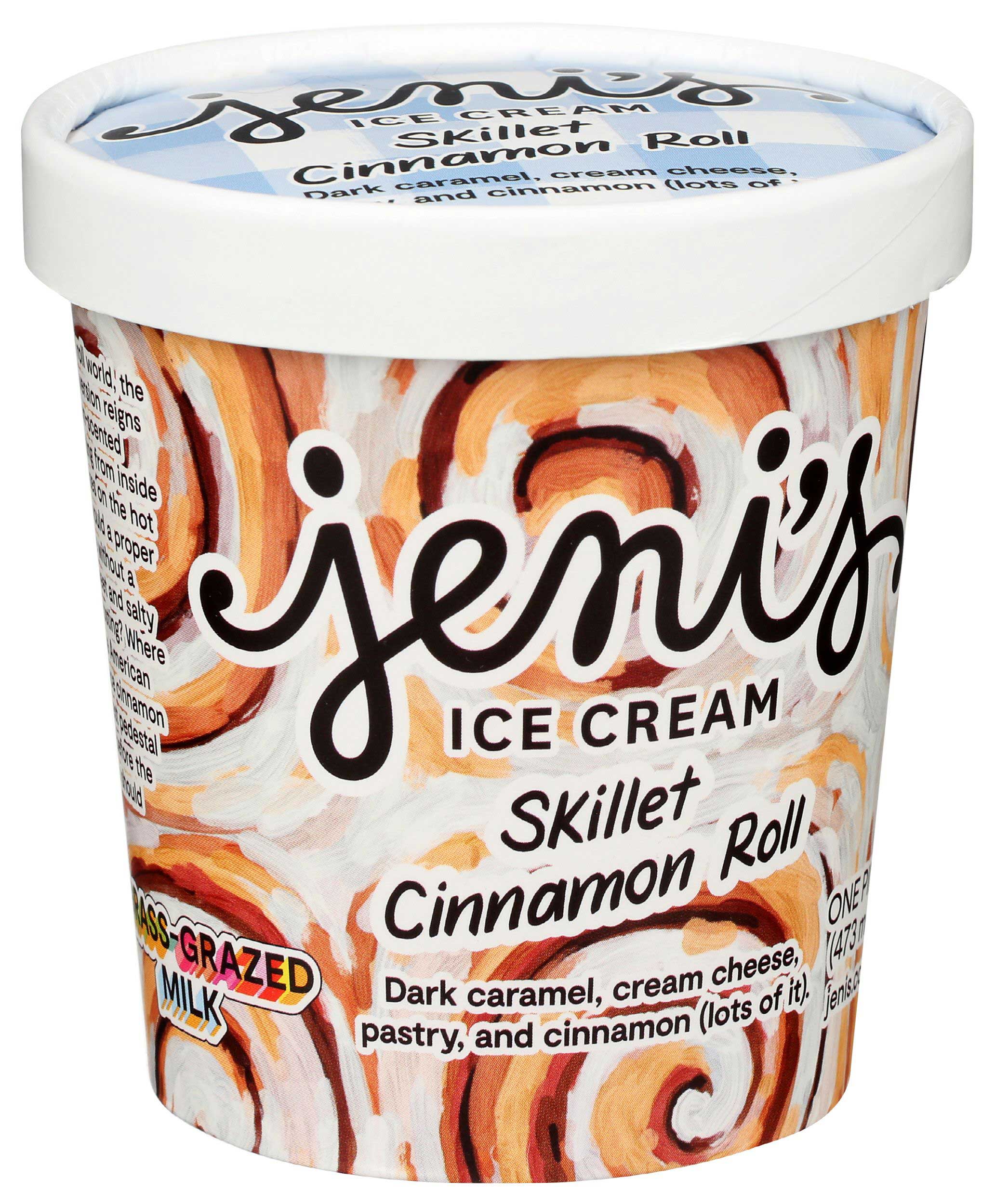 Jenis Skillet Cinnamon Roll Ice Cream, 16 Fluid Ounce -- 8 per case