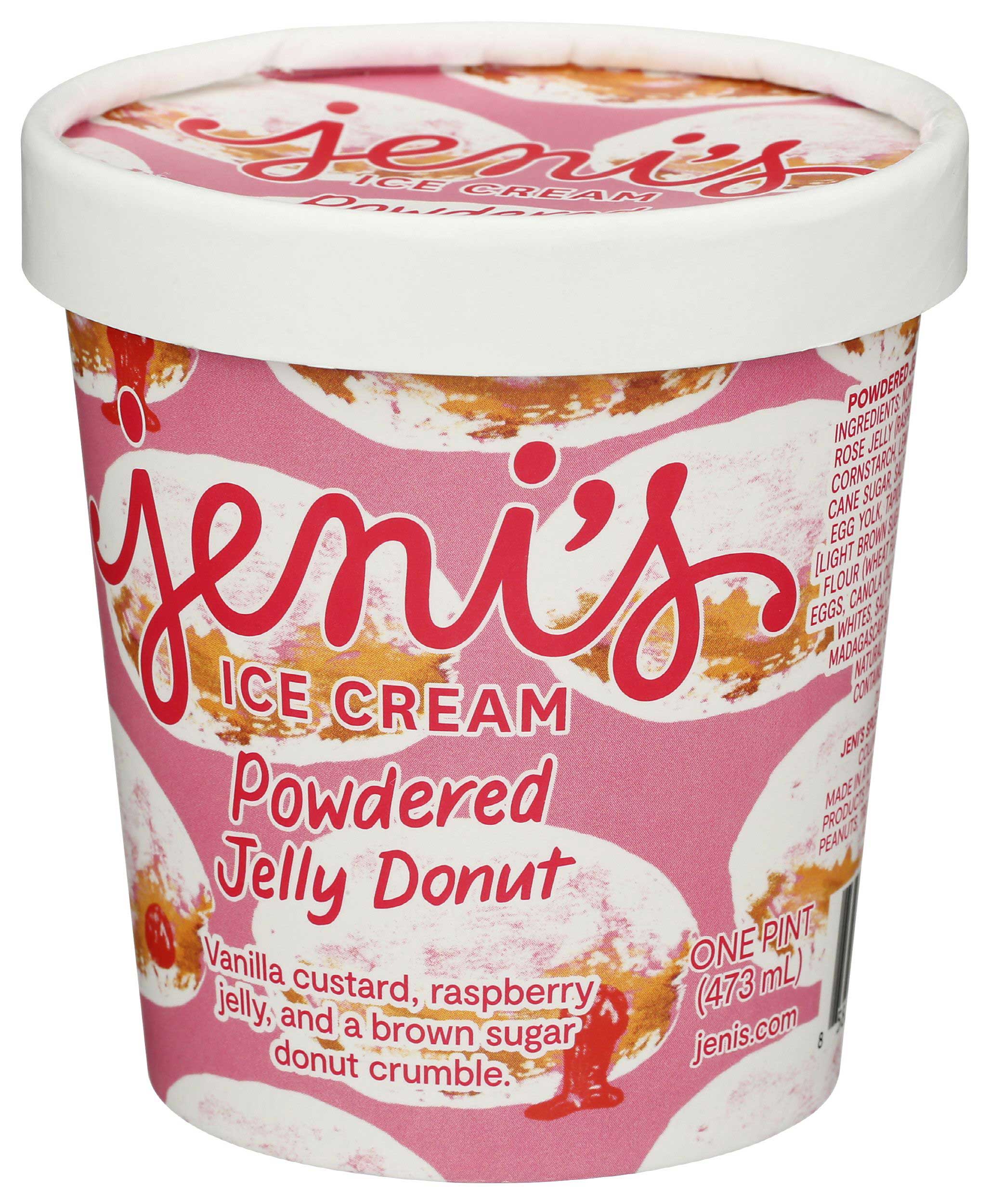 Jenis Powdered Jelly Donut Ice Cream, 16 Fluid Ounce -- 8 per case