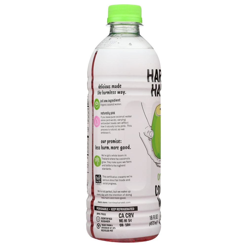Harmless Harvest Organic 100 Percent Raw Coconut Water, 16Ounce