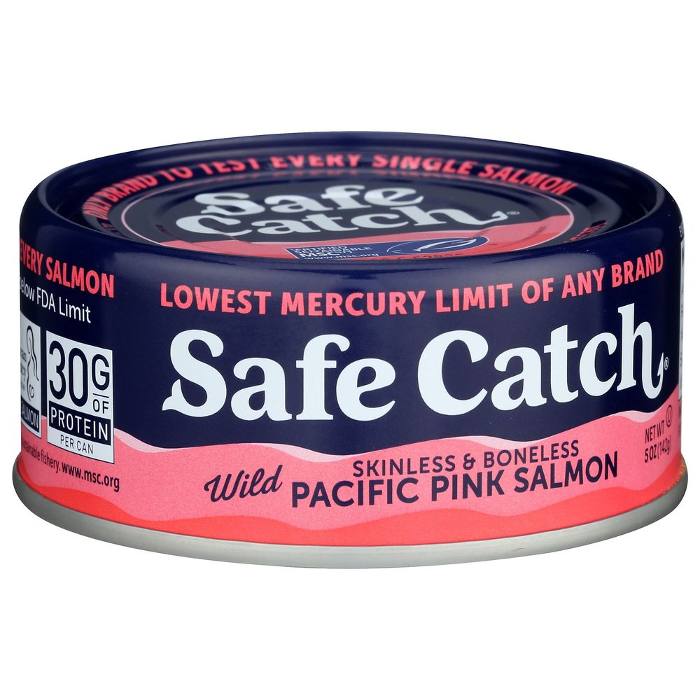 Safe Catch Skinless And Boneless Plain Wild Pacific Pink Salmon, 5 Ounce -- 6 Per Case