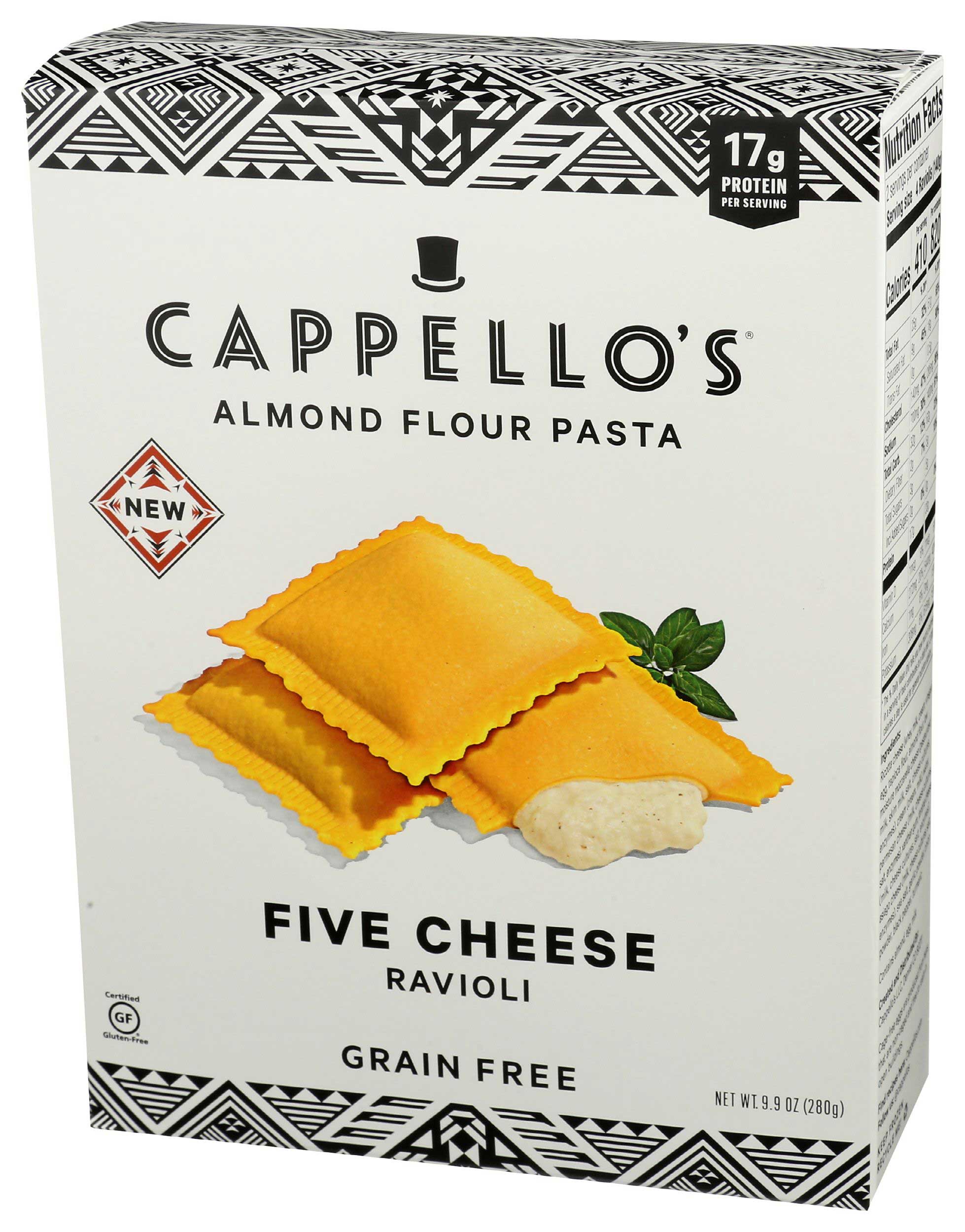 Cappellos Five Cheese Ravioli, 9.9 Ounce -- 6 per case