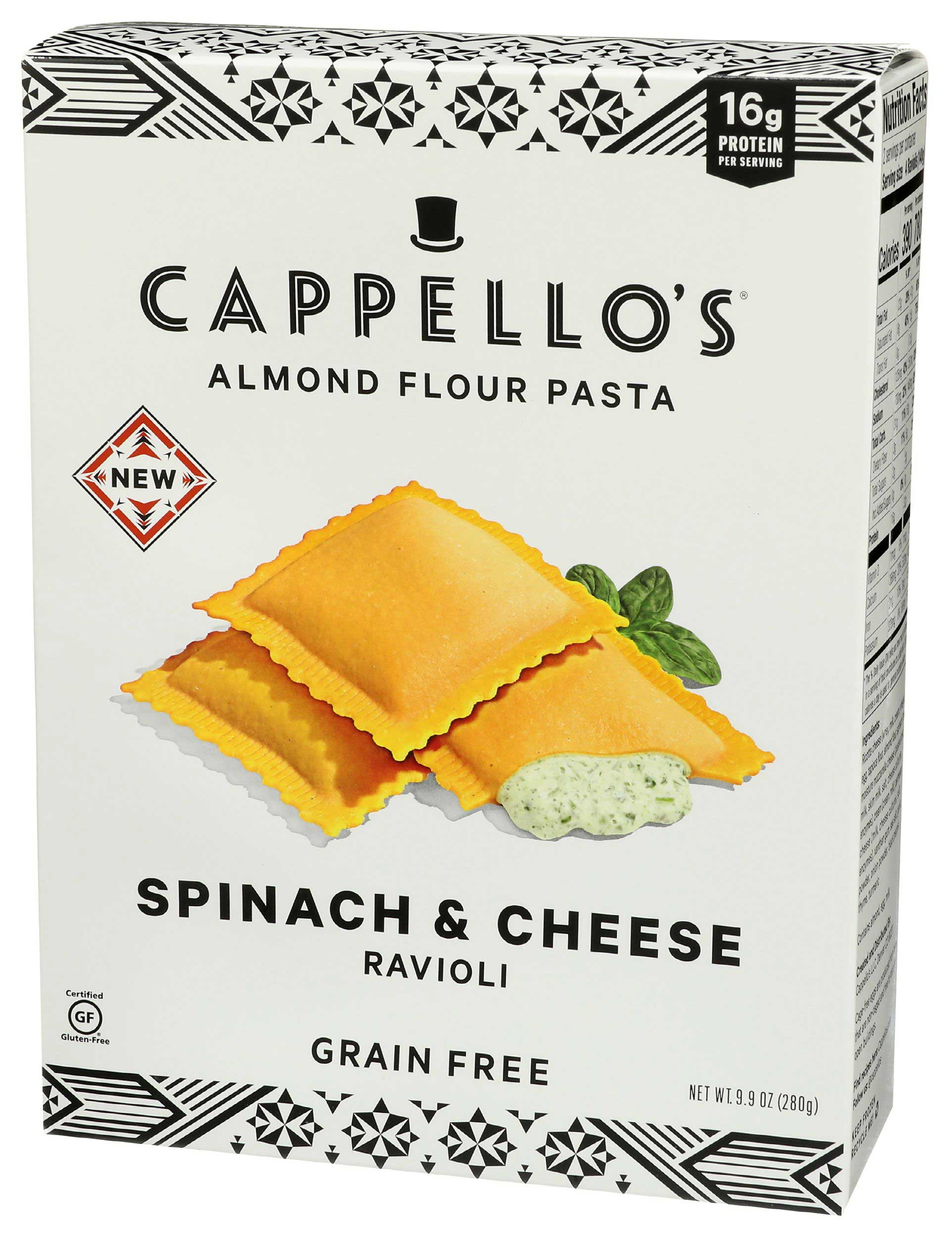 Cappellos Spinach and Cheese Ravioli, 9.9 Ounce -- 6 per case