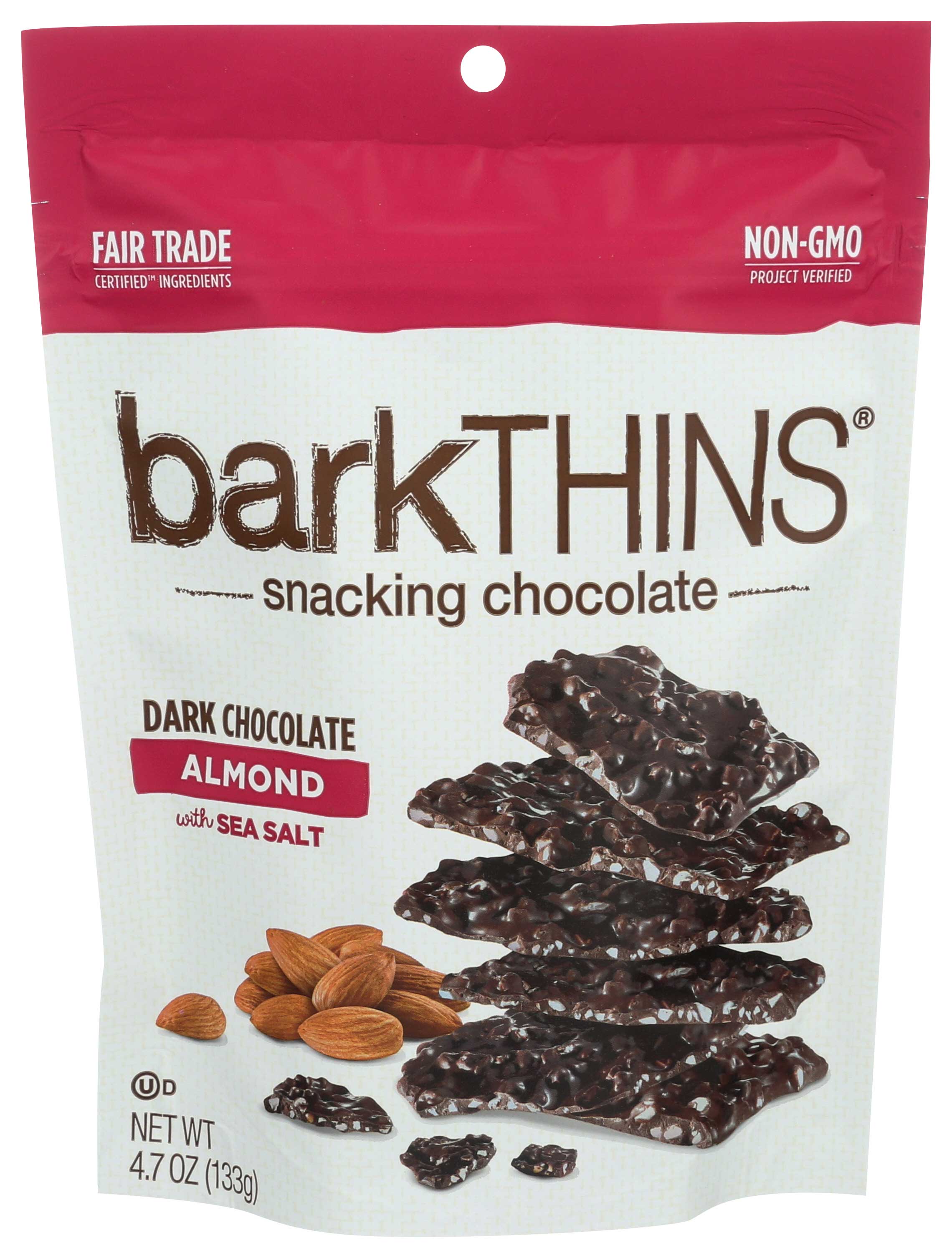 Barkthins Almond With Sea Salt Snacking Dark Chocolate, 4.7 Ounce -- 12 Per Case