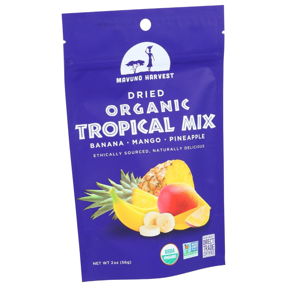 Mavuno Harvest Organic Dried Fruit Tropical Mix, 2 Ounce -- 6 Per Case