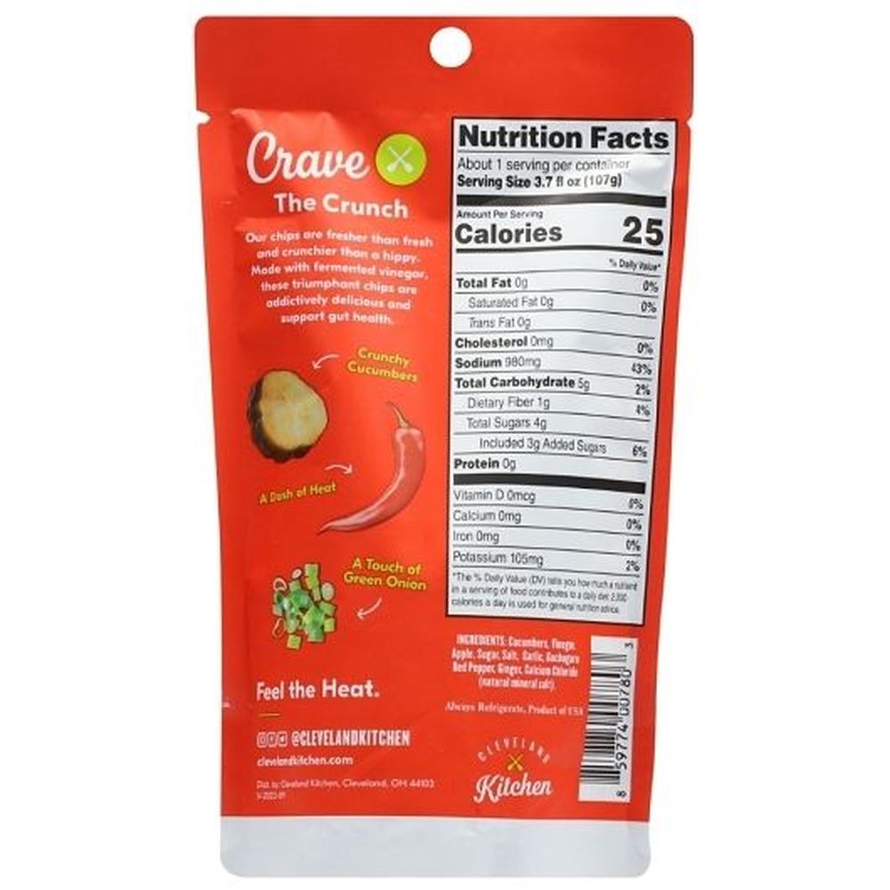 Cleveland Kraut Kimchi Pickle Chips, 3.5 Fluid Ounce -- 12 Per Case