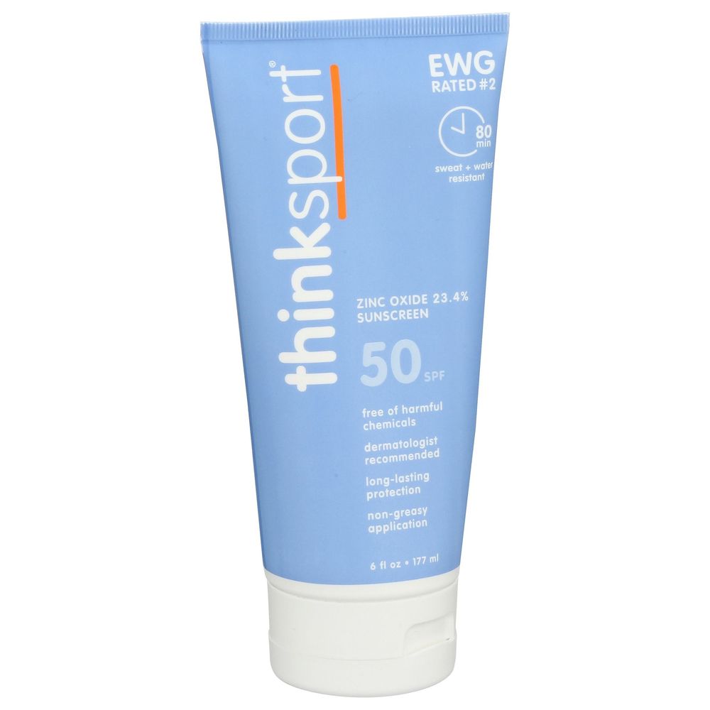 Thinksport Spf 50 Plus Safe Sunscreen, 6 Fluid Ounce