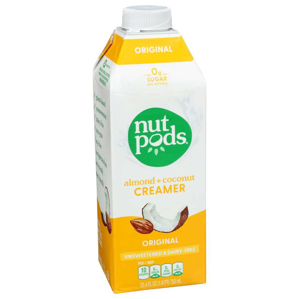 Cremor Original Sin Azúcar Y Sin Lácteos Nutpods, 25.4 Onzas Líquidas -- 6 Por Caja