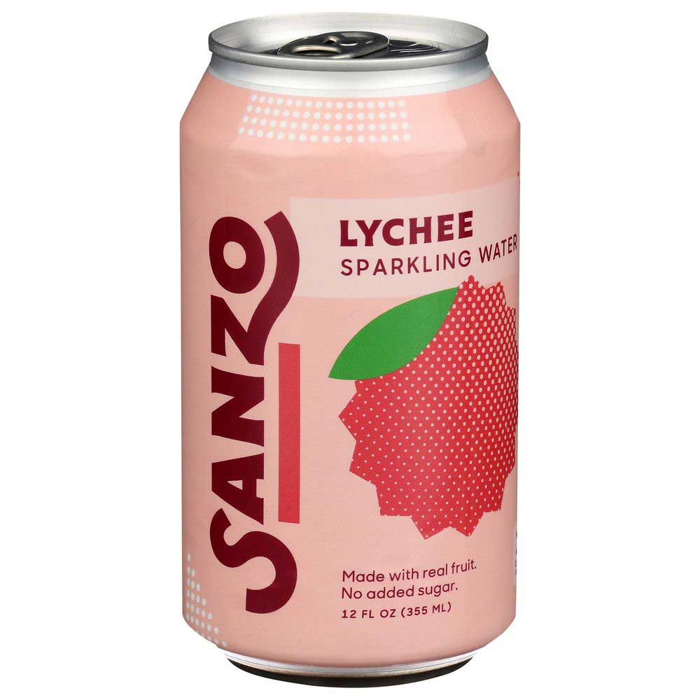 Sanzo Lychee Sparkling Water, 12 Fluid Ounce -- 12 Per Case