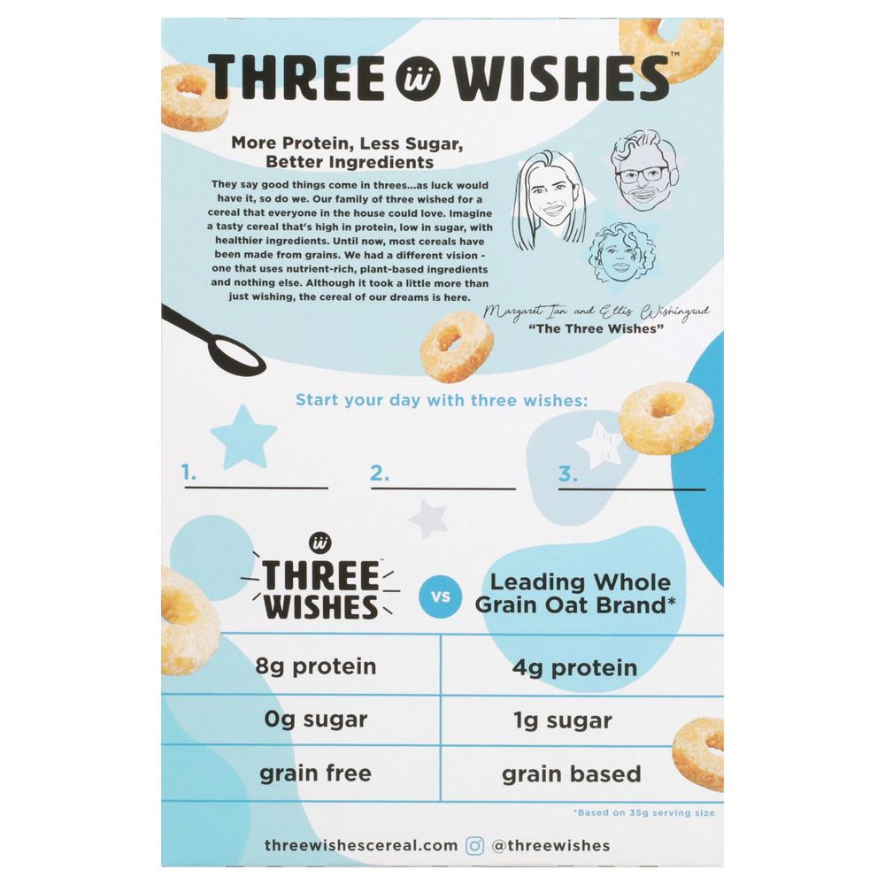 Three Wishes Unsweetened Grain Free Cereal, 8.6 Ounce -- 6 Per Case