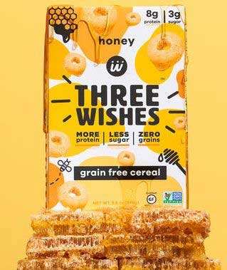 Three Wishes Honey Cereal, 8.6 Ounce -- 6 Per Case