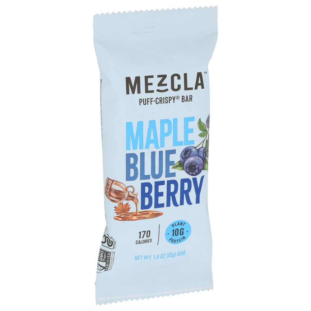 Mezcla Canadian Maple Blueberry Protein Bar, 1.4 Ounce -- 12 Per Case