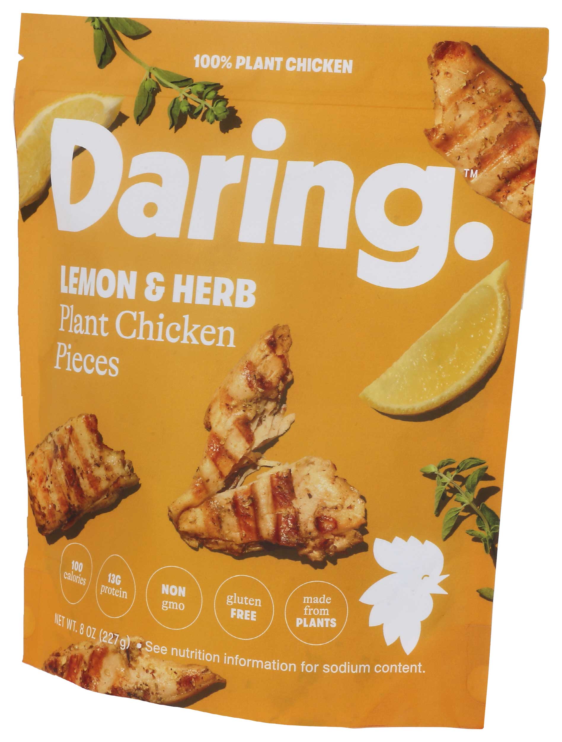 Daring Lemon and Herb Plant Chicken Pieces, 8 Ounce -- 6 per case