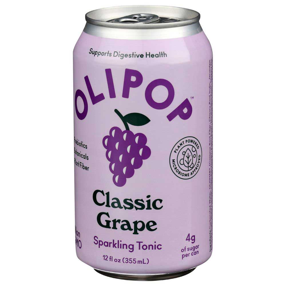 Olipop Tónico Gasificado De Uva Clásica, 12 Onzas Líquidas -- 12 Por Caja