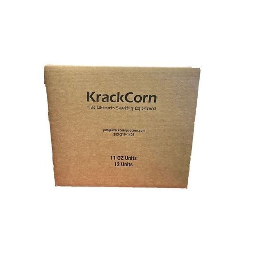Krackcorn Caramel Flavored Popcorn, Family Case, 11 Ounce -- 12 Per Case