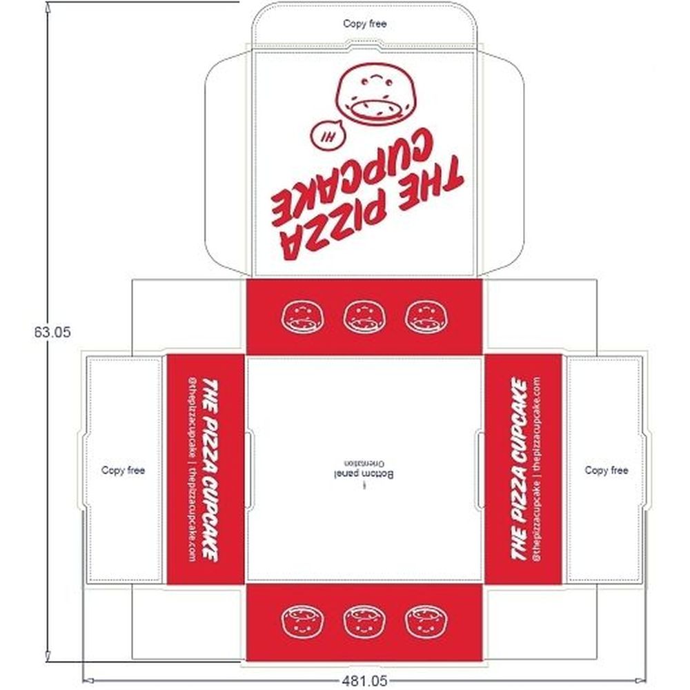The Pizza Cupcake Cupcake Box