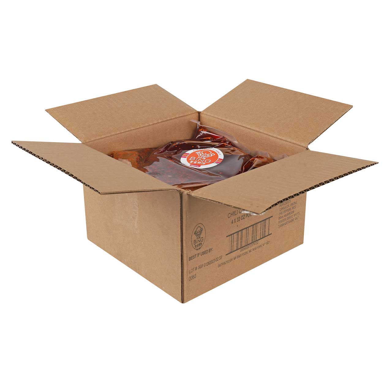 Mr. Bing Foods Spicy Chili Crisp, 32 Ounce -- 4 Per Case