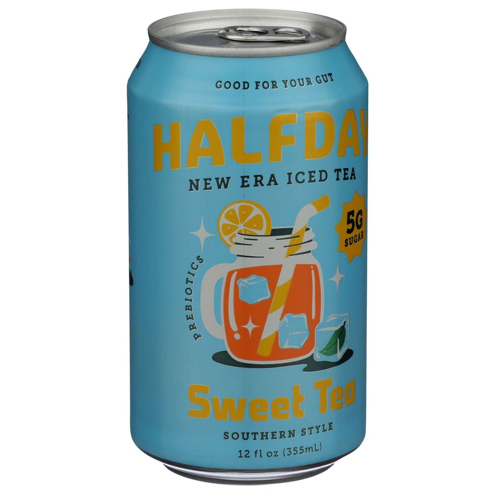 Halfday Sweet Tea Prebiotic Iced Tea, 12 Fluid Ounce -- 12 Per Case