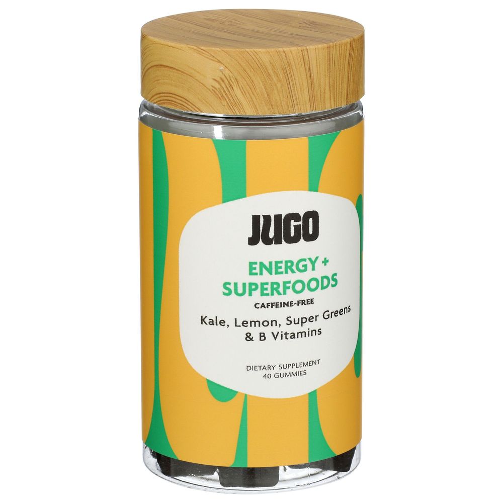 Jugo Energy Plus Superfoods Gummies, 40 Count